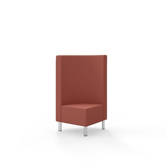 Snake hjørnemodul 90 grader med metalben, mellemhøj ryg sh 43