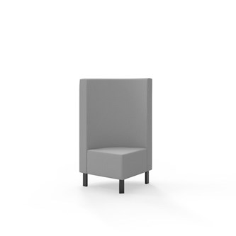 Snake hjørnemodul 90 grader med metalben, mellemhøj ryg sh 43