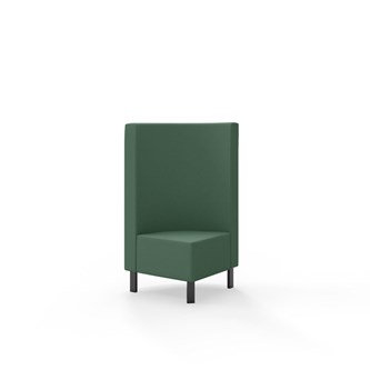 Snake hjørnemodul 90 grader med metalben, mellemhøj ryg sh 43