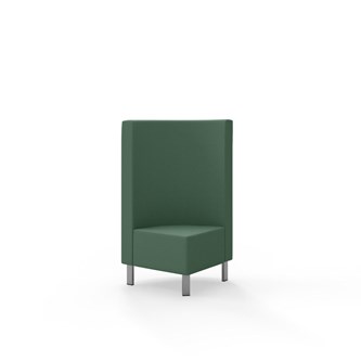 Snake hjørnemodul 90 grader med metalben, mellemhøj ryg sh 43