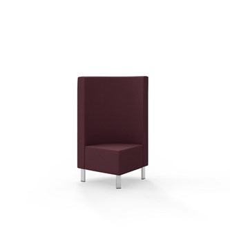 Snake hjørnemodul 90 grader med metalben, mellemhøj ryg sh 43