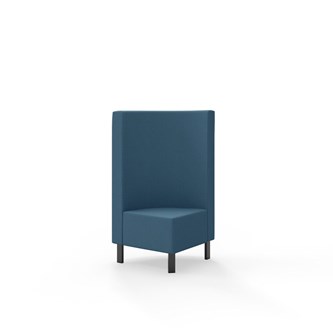 Snake hjørnemodul 90 grader med metalben, mellemhøj ryg sh 43