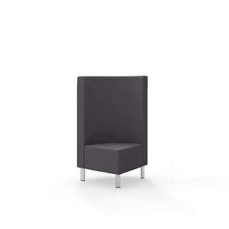 Snake hjørnemodul 90 grader med metalben, mellemhøj ryg sh 43