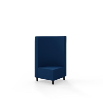 Snake hjørnemodul 90 grader med træben, mellemhøj ryg sh 37,5