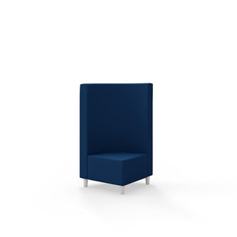 Snake hjørnemodul 90 grader med træben, mellemhøj ryg sh 37,5