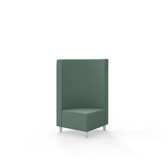 Snake hjørnemodul 90 grader med træben, mellemhøj ryg sh 37,5