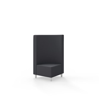 Snake hjørnemodul 90 grader med træben, mellemhøj ryg sh 37,5