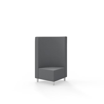 Snake hjørnemodul 90 grader med træben, mellemhøj ryg sh 37,5