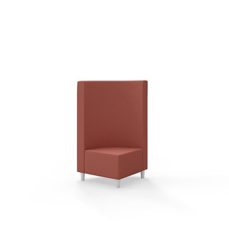 Snake hjørnemodul 90 grader med træben, mellemhøj ryg sh 37,5