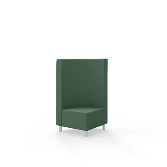 Snake hjørnemodul 90 grader med træben, mellemhøj ryg sh 37,5