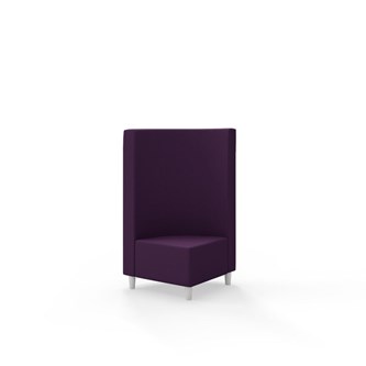 Snake hjørnemodul 90 grader med træben, mellemhøj ryg sh 37,5