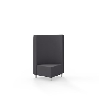 Snake hjørnemodul 90 grader med træben, mellemhøj ryg sh 37,5