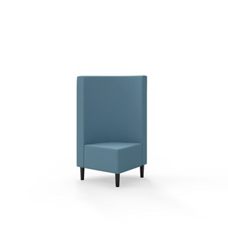 Snake hjørnemodul 90 grader med træben, mellemhøj ryg sh 43