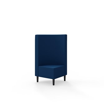 Snake hjørnemodul 90 grader med træben, mellemhøj ryg sh 43