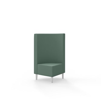 Snake hjørnemodul 90 grader med træben, mellemhøj ryg sh 43