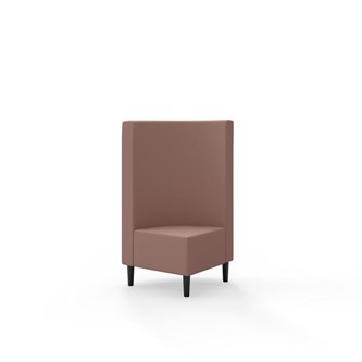 Snake hjørnemodul 90 grader med træben, mellemhøj ryg sh 43