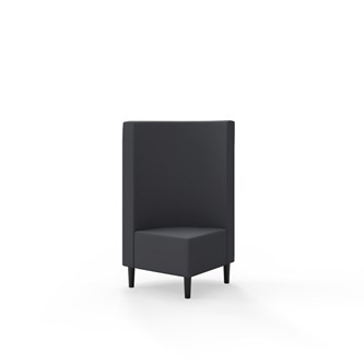 Snake hjørnemodul 90 grader med træben, mellemhøj ryg sh 43