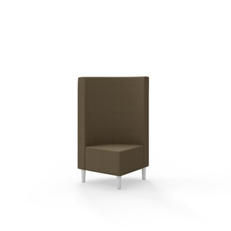 Snake hjørnemodul 90 grader med træben, mellemhøj ryg sh 43