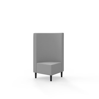 Snake hjørnemodul 90 grader med træben, mellemhøj ryg sh 43