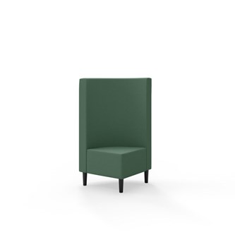 Snake hjørnemodul 90 grader med træben, mellemhøj ryg sh 43