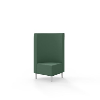 Snake hjørnemodul 90 grader med træben, mellemhøj ryg sh 43