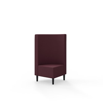 Snake hjørnemodul 90 grader med træben, mellemhøj ryg sh 43