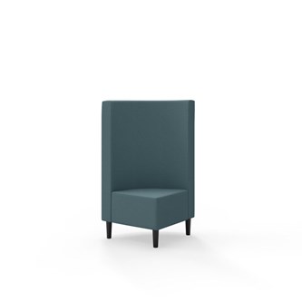 Snake hjørnemodul 90 grader med træben, mellemhøj ryg sh 43