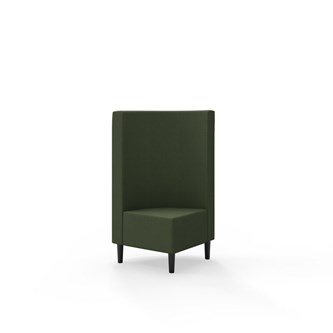 Snake hjørnemodul 90 grader med træben, mellemhøj ryg sh 43