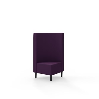 Snake hjørnemodul 90 grader med træben, mellemhøj ryg sh 43