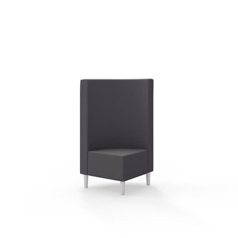 Snake hjørnemodul 90 grader med træben, mellemhøj ryg sh 43