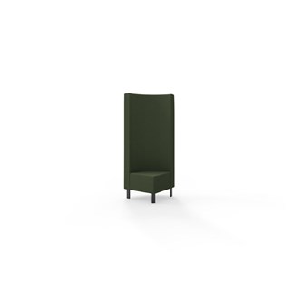Snake hjørnemodul 90 grader med metalben, høj ryg sh 43