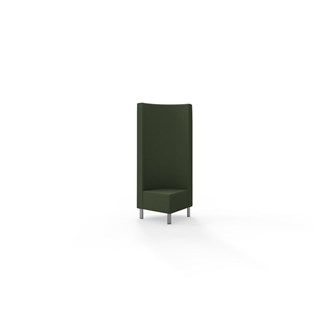 Snake hjørnemodul 90 grader med metalben, høj ryg sh 43