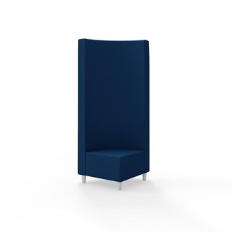 Snake hjørnemodul 90 grader med træben, høj ryg sh 37,5