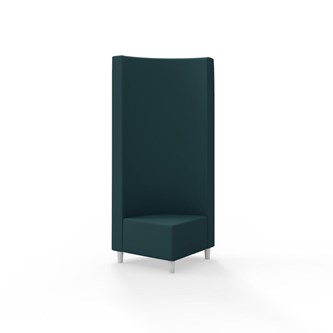 Snake hjørnemodul 90 grader med træben, høj ryg sh 37,5