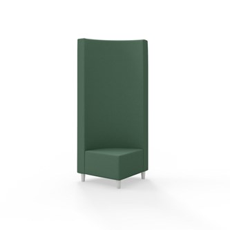 Snake hjørnemodul 90 grader med træben, høj ryg sh 37,5