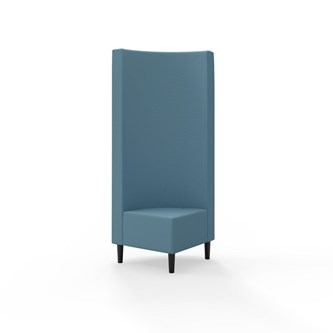 Snake hjørnemodul 90 grader med træben, høj ryg sh 43