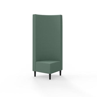 Snake hjørnemodul 90 grader med træben, høj ryg sh 43