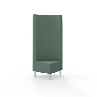 Snake hjørnemodul 90 grader med træben, høj ryg sh 43