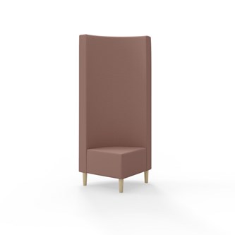 Snake hjørnemodul 90 grader med træben, høj ryg sh 43