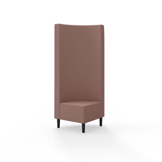 Snake hjørnemodul 90 grader med træben, høj ryg sh 43