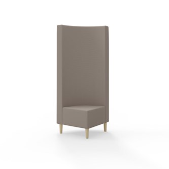 Snake hjørnemodul 90 grader med træben, høj ryg sh 43