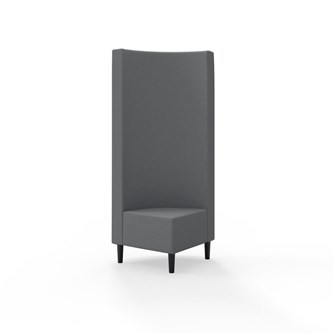 Snake hjørnemodul 90 grader med træben, høj ryg sh 43