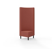 Snake hjørnemodul 90 grader med træben, høj ryg sh 43