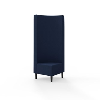 Snake hjørnemodul 90 grader med træben, høj ryg sh 43