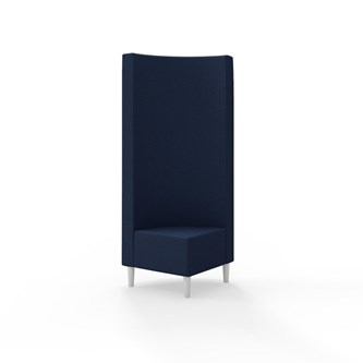 Snake hjørnemodul 90 grader med træben, høj ryg sh 43