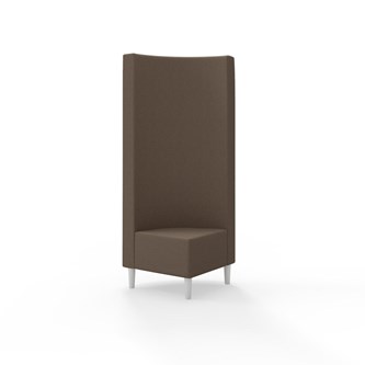 Snake hjørnemodul 90 grader med træben, høj ryg sh 43