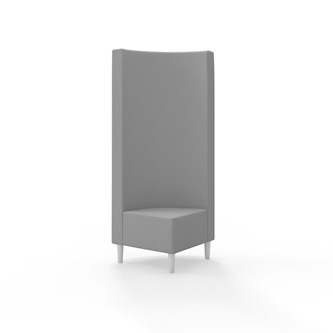 Snake hjørnemodul 90 grader med træben, høj ryg sh 43