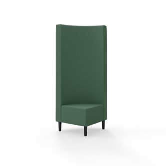 Snake hjørnemodul 90 grader med træben, høj ryg sh 43