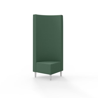 Snake hjørnemodul 90 grader med træben, høj ryg sh 43