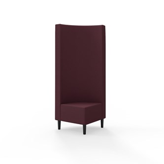 Snake hjørnemodul 90 grader med træben, høj ryg sh 43